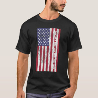  patriottische afschermingen Amerikaanse vlag Graf T-shirt