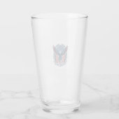 Patriottische afstudeer vector grafische T-shirt Glas (Achterkant)