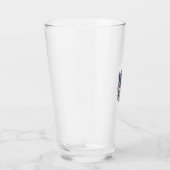 Patriottische afstudeer vector grafische T-shirt Glas (Rechts)
