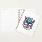 Patriottische afstudeer vector grafische T-shirt Planner (Display)