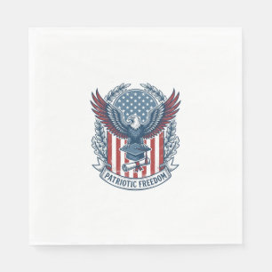 Patriottische afstudeer vector grafische T-shirt Servet