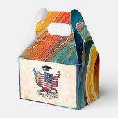 "Patriottische afstudeerpartijbenodigdheden" Bedankdoosjes (Achterkant)