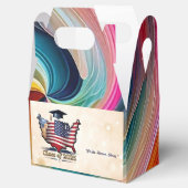 "Patriottische afstudeerpartijbenodigdheden" Bedankdoosjes (Geopend)