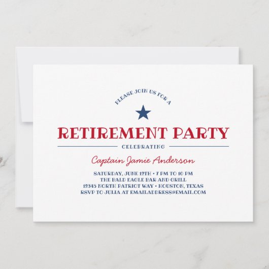 Patriottische aftredingspartij kaart (Voorkant)