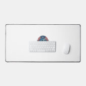 Patriottische Ai Vrijheid Wolf Cyberpunk Toekomst  Bureaumat (Keyboard & Muis)