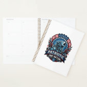 Patriottische Ai Vrijheid Wolf Cyberpunk Toekomst Planner (Display)