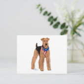 Patriottische Airedale Terrier Briefkaart (Staand voorkant)