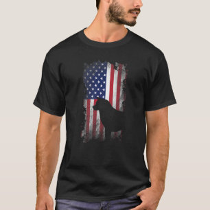 Patriottische Akita Inu Amerikaanse vlag Cool Dog T-shirt