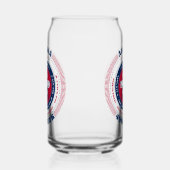 Patriottische Alaska Typography Drinkware Set Blikvorm Glas (Rechts)