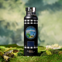 Patriottische Alaska Vacuum geïsoleerd, Alaska Fla Waterfles