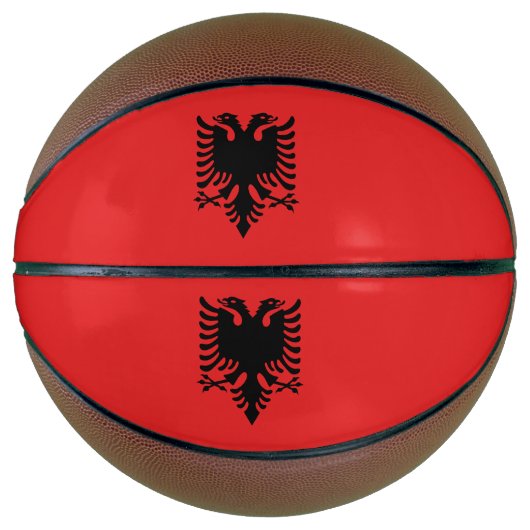 Patriottische Albanese vlag Basketbal (Voorkant)