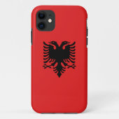 Patriottische Albanese vlag Case-Mate iPhone Case (Achterkant)