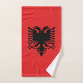 Patriottische Albanese vlag Handdoek (Handdoek)