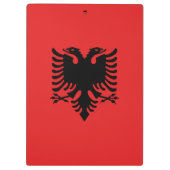 Patriottische Albanese vlag Klembord (Achterkant)