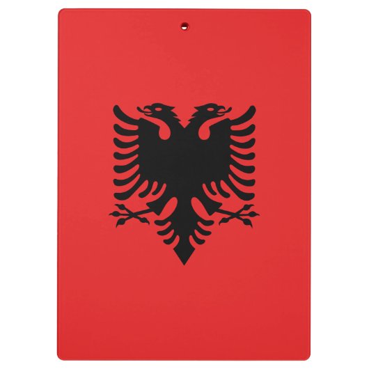 Patriottische Albanese vlag Klembord (Achterkant)