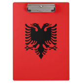 Patriottische Albanese vlag Klembord (Voorkant)