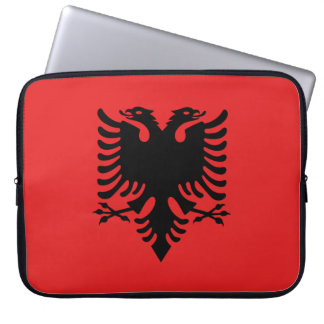 Patriottische Albanese vlag Laptop Sleeve