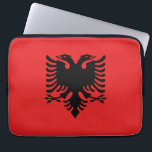Patriottische Albanese vlag Laptop Sleeve<br><div class="desc">De nationale vlag van Albanië.</div>