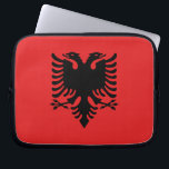 Patriottische Albanese vlag Laptop Sleeve<br><div class="desc">De nationale vlag van Albanië.</div>