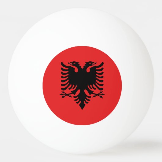 Patriottische Albanese vlag Pingpongbal (Voorkant)