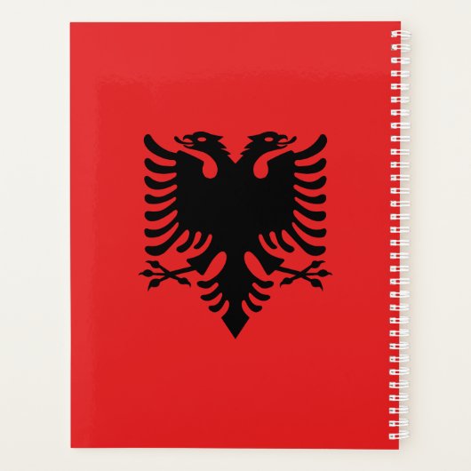 Patriottische Albanese vlag Planner (Achterkant)