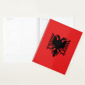 Patriottische Albanese vlag Planner (Display)