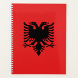 Patriottische Albanese vlag Planner<br><div class="desc">De nationale vlag van Albanië.</div>