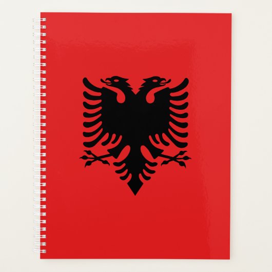 Patriottische Albanese vlag Planner (Voorkant)
