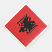 Patriottische Albanese vlag Servet (Hoek)