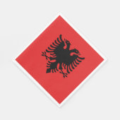 Patriottische Albanese vlag Servet (Hoek)