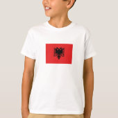 Patriottische Albanese vlag T-shirt (Voorkant)