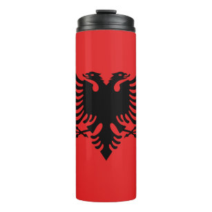 Patriottische Albanese vlag Thermosbeker