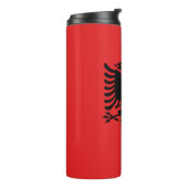 Patriottische Albanese vlag Thermosbeker (Gedraaid links)