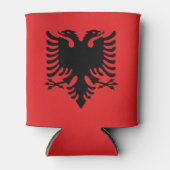 Patriottische Albanese vlaggenKoelbox Blikjeskoeler (Voorkant)