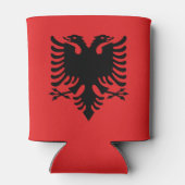 Patriottische Albanese vlaggenKoelbox Blikjeskoeler (Achterkant)