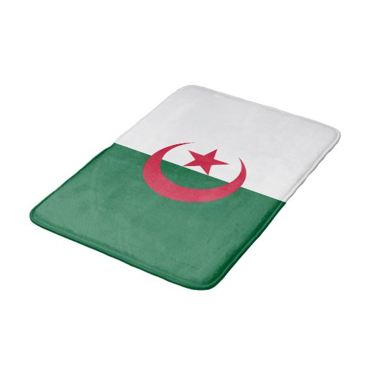 Patriottische Algerijnse vlag Badmat (Gekanteld)