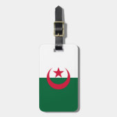 Patriottische Algerijnse vlag Bagagelabel (Voorkant verticaal)