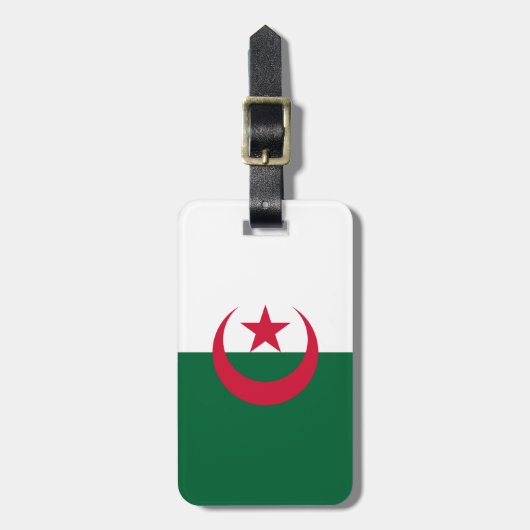 Patriottische Algerijnse vlag Bagagelabel (Voorkant verticaal)