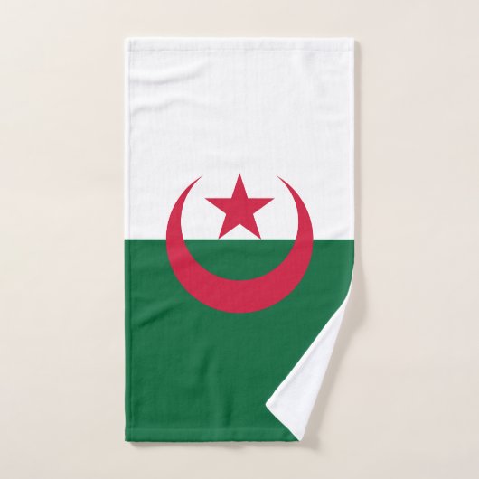 Patriottische Algerijnse vlag Handdoek (Handdoek)