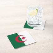 Patriottische Algerijnse vlag Kartonnen Onderzetters (Insitu)