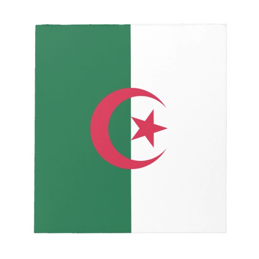 Patriottische Algerijnse vlag Notitieblok (Voorkant)