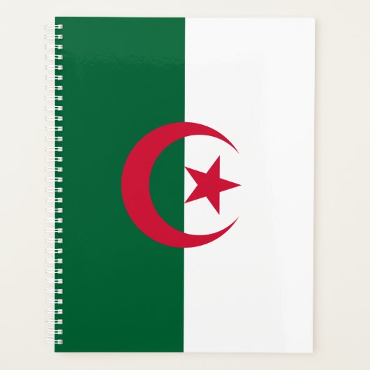 Patriottische Algerijnse vlag Planner (Voorkant)