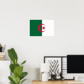 Patriottische Algerijnse vlag Poster (Thuiskantoor)