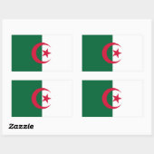Patriottische Algerijnse vlag Rechthoekige Sticker (Vel)