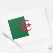 Patriottische Algerijnse vlag Rechthoekige Sticker (Envelop)