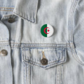 Patriottische Algerijnse vlag Ronde Button 3,2 Cm (In situ)