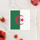 Patriottische Algerijnse vlag Servet (Insitu)