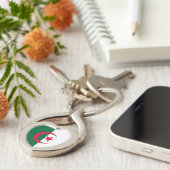 Patriottische Algerijnse vlag Sleutelhanger (Zijkant)