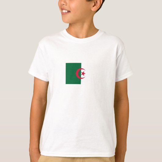 Patriottische Algerijnse vlag T-shirt (Voorkant)