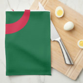 Patriottische Algerijnse vlag Theedoek (Quarter Fold)